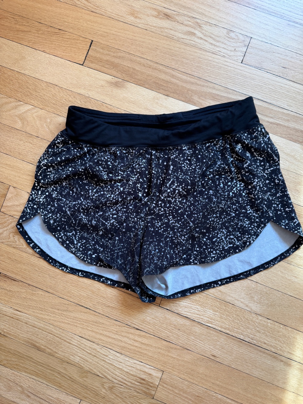 lululemon athletica Black Speckled Athletic Shorts